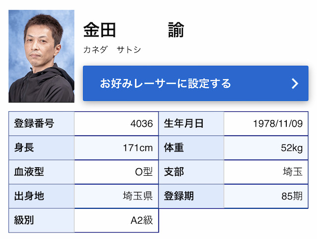 金田諭選手
